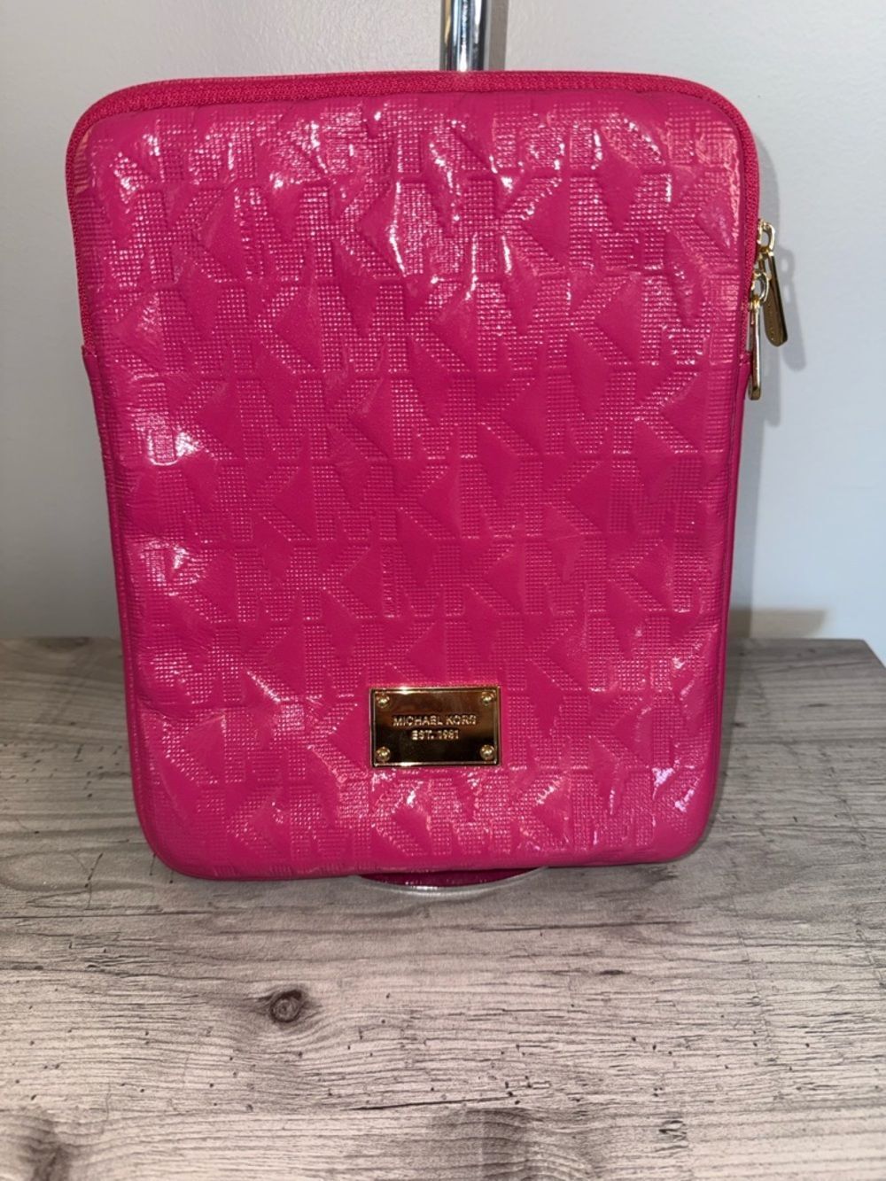 Michael Kors Bright Pink Patent Tablet Case